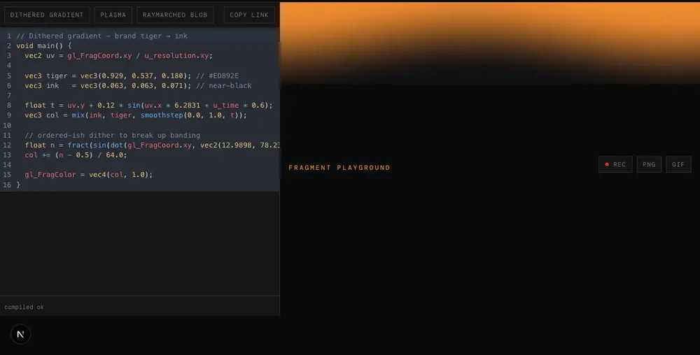 Fragment Playground